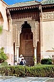 Marrakech - Medina meridionale, Tombe Saadiane, Qubba di Lalla Mas'uda - la loggia ovest. 